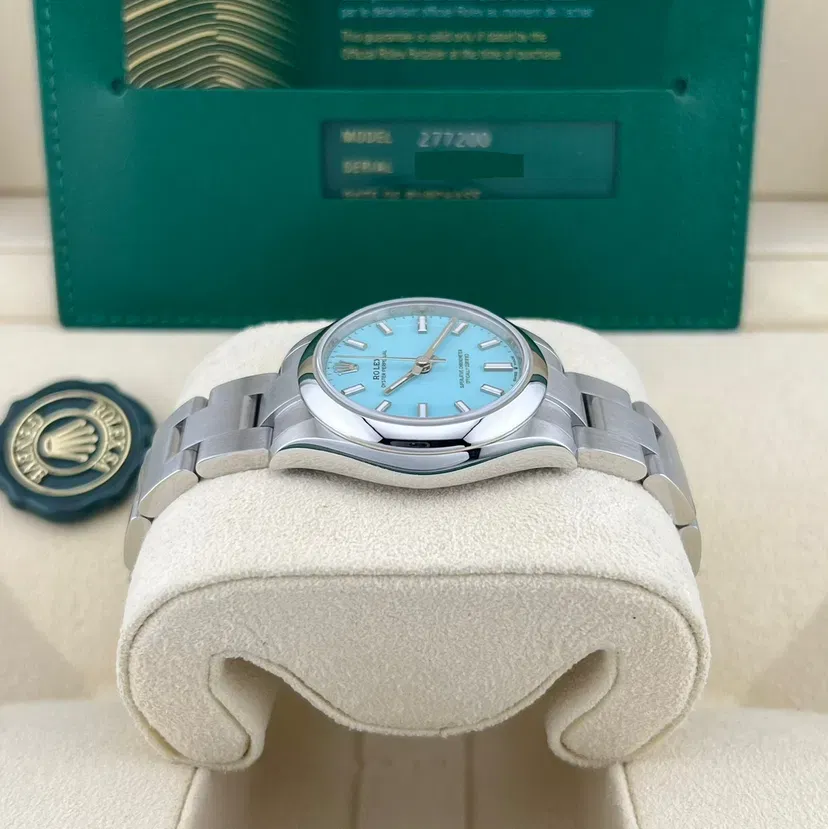 2024 2024 Rolex Oyster Perpetual 31 Tiffany Turquoise Ref. 277200-0007 — Crown Watch Group Miami