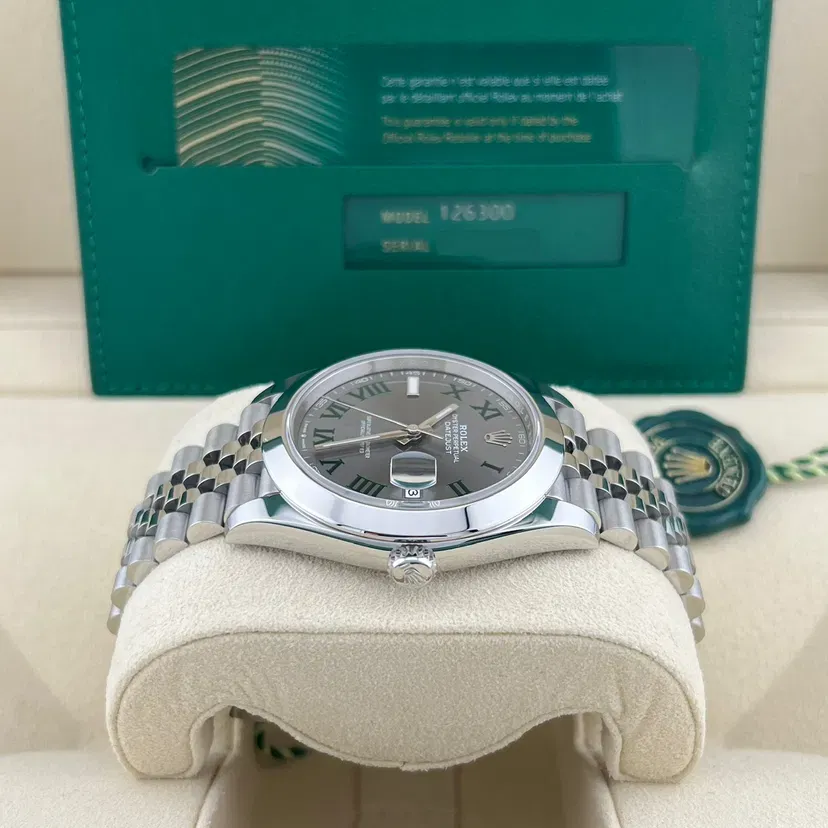 2024 2024 Rolex Datejust 41 Wimbledon  Smooth  Jubilee Ref. 126300-0014 — Crown Watch Group Miami