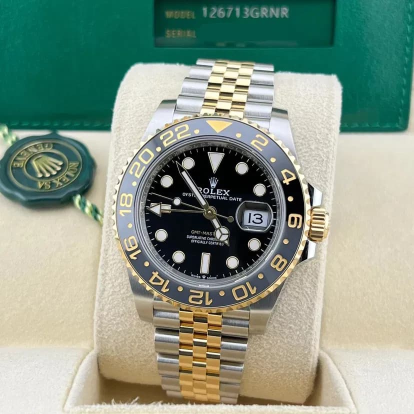 2025 Rolex GMT Master II Two Tone 126713GRNR — The Zombie Black Jubilee Ref. 126713GRNR-0001 — Crown Watch Group Miami