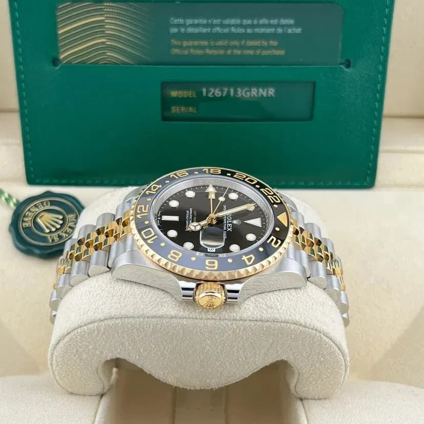 2025 Rolex GMT Master II Two Tone 126713GRNR — The Zombie Black Jubilee Ref. 126713GRNR-0001 — Crown Watch Group Miami