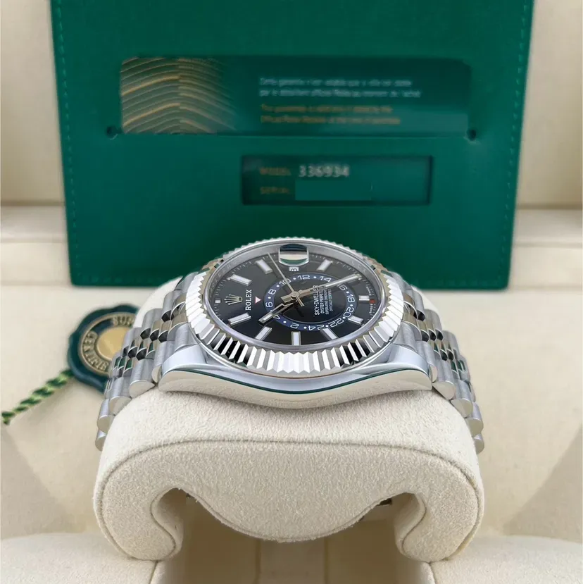 2025 2025 Rolex Sky-Dweller 42 Steel Fluted Blue Jubilee Ref. 336934-0006 — Crown Watch Group Miami