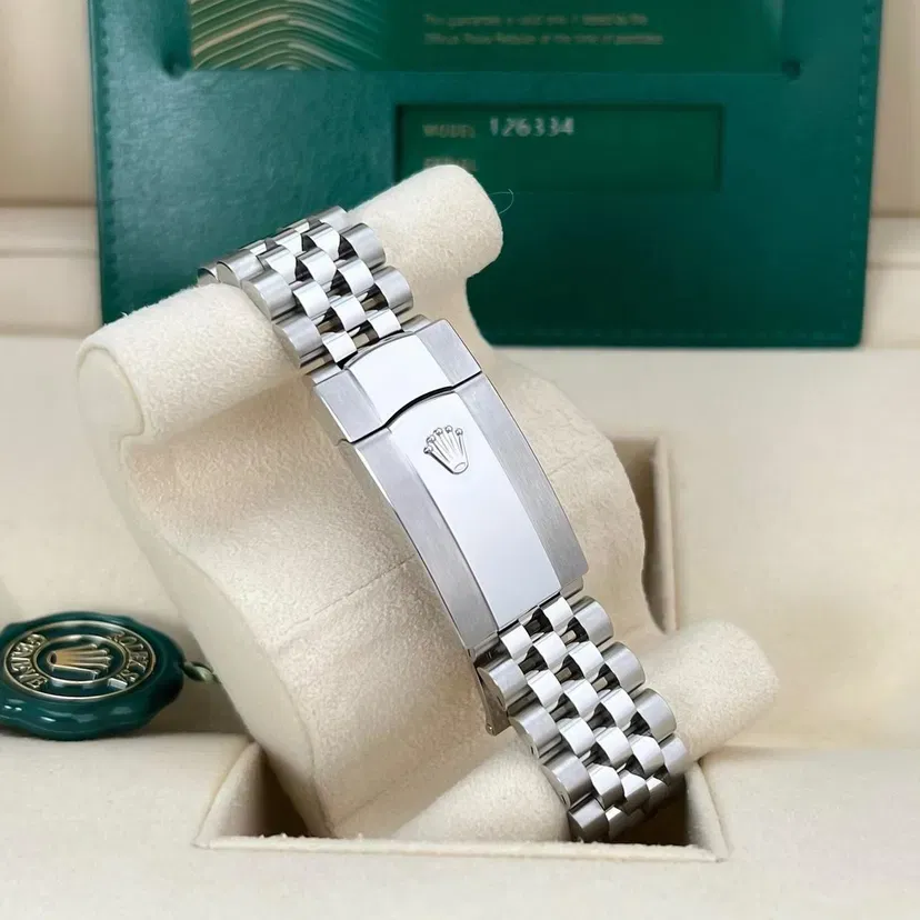 2025 2025 Rolex Datejust 41 Steel Fluted Mint Green Jubilee Ref. 126334-0028 — Crown Watch Group Miami