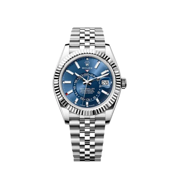 2025 Rolex Sky-Dweller 42 Steel  Fluted  Blue  Jubilee