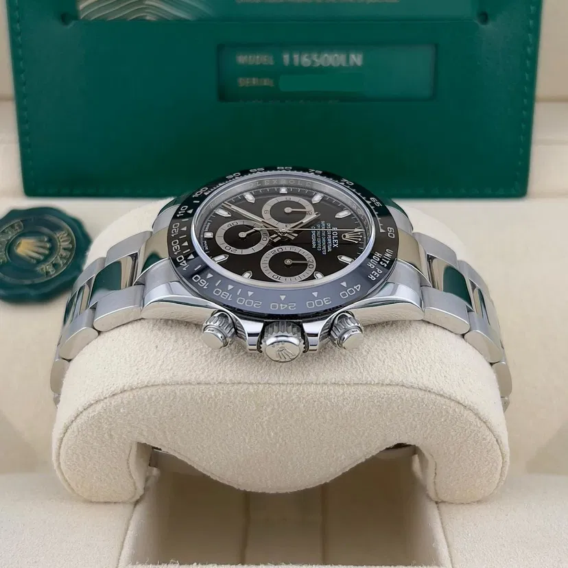 Rolex Daytona Black Dial 126500LN — Steel Ceramic Reverse Panda — Ref. 116500LN — 2023 — Unworn condition — Crown Watch Group Miami