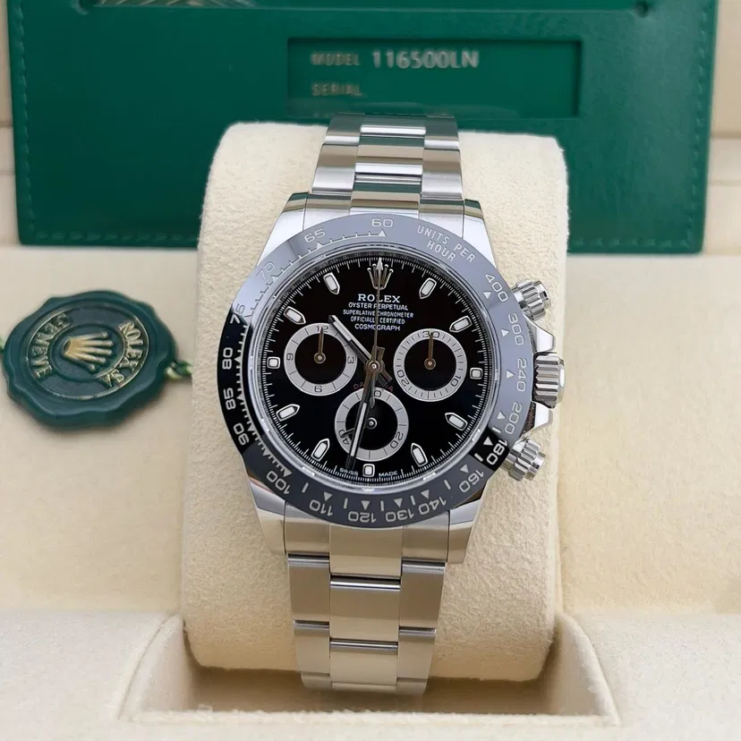 Rolex Daytona Black Dial 126500LN — Steel Ceramic Reverse Panda — Ref. 116500LN — 2023 — Unworn condition — Crown Watch Group Miami