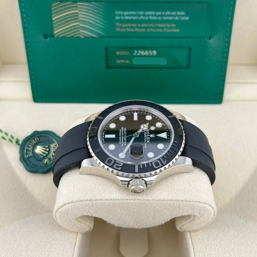 2024 Rolex Yacht-MaRolex Yacht Master 42 226659 — White Gold Black Oysterflexster 42 White Gold / Black / Oysterflex — Ref. 226659-0002 — 2024 — Unworn condition — Crown Watch Group Miami