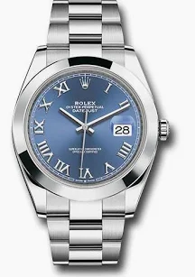 2025 Rolex Datejust 41 Smooth / Blue / Roman / Oyster