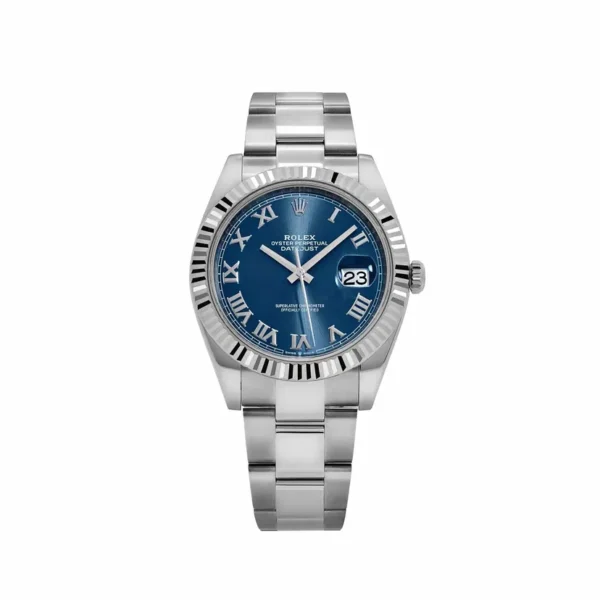 2024 Rolex Datejust 41 Fluted  Blue  Roman  Oyster